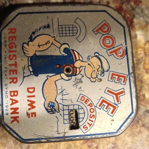 Popeye Dime Bank - Etsy