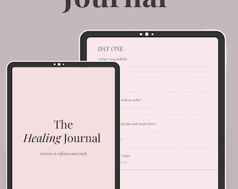 Chronic Pain Healing Journal | 4-Week Guided Tracker | Symptoms, Flares, Pain Log | Printable + Digital Planner