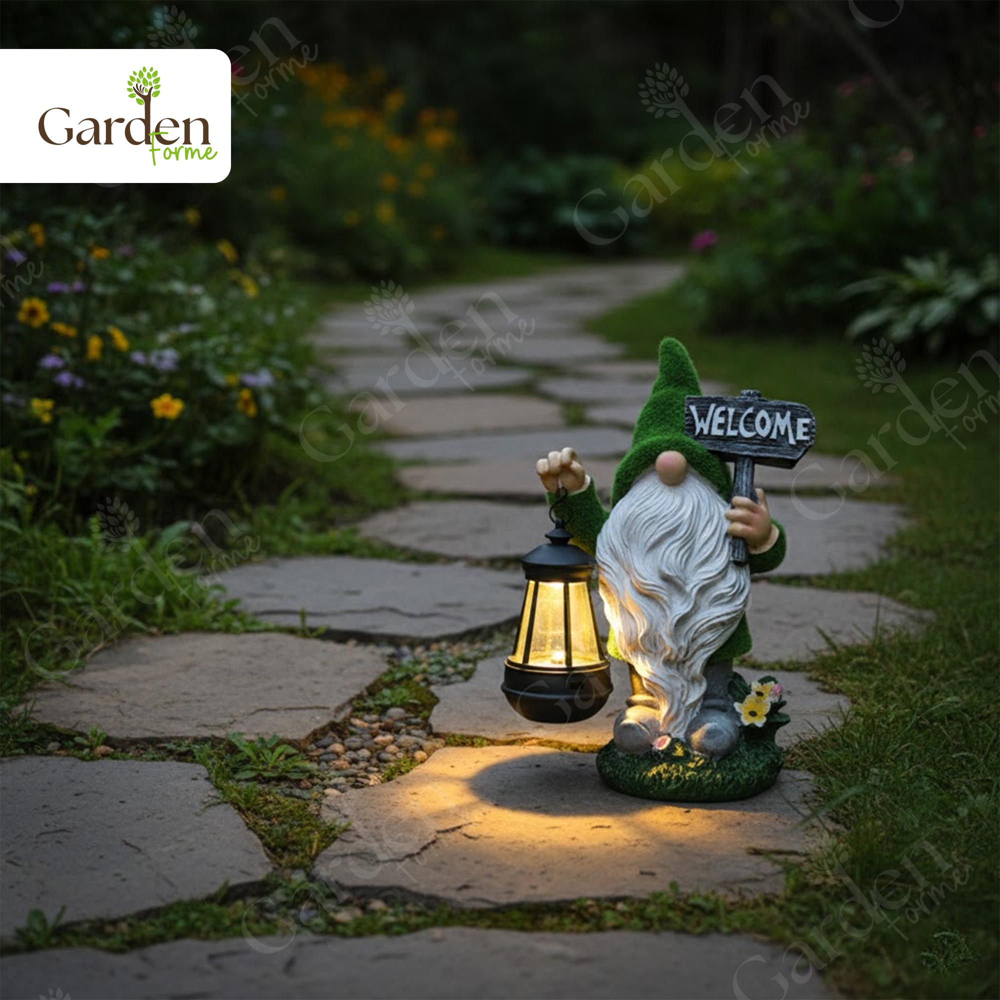Solar Garden Gnomes Outdoor - Etsy display picture 1