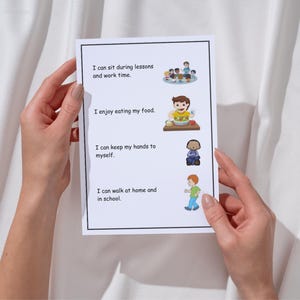 Modello di storia sociale stampabile per il supporto all'autismo in età prescolare (download digitale)