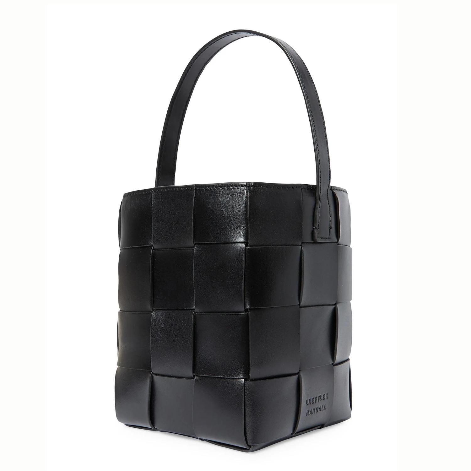 Loeffier Randall Black Leather Backpack - Minimalist Everyday Bag womans black Loeffler Randall mini backpack | eBay main image 2