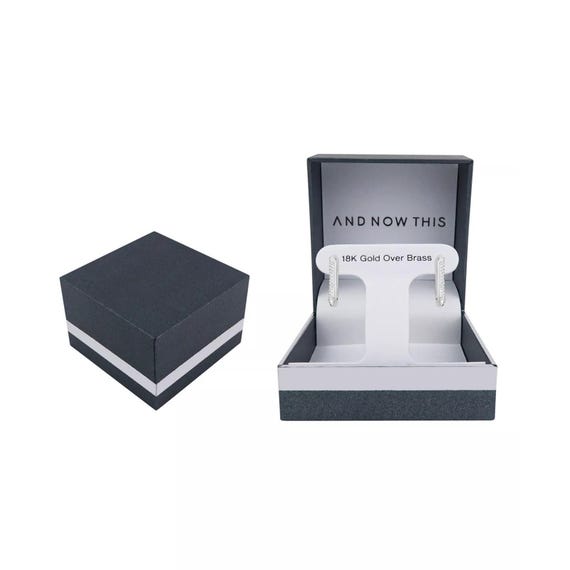 And Now This Clear Crystal Rectangular Shaped Hoo… - image 4