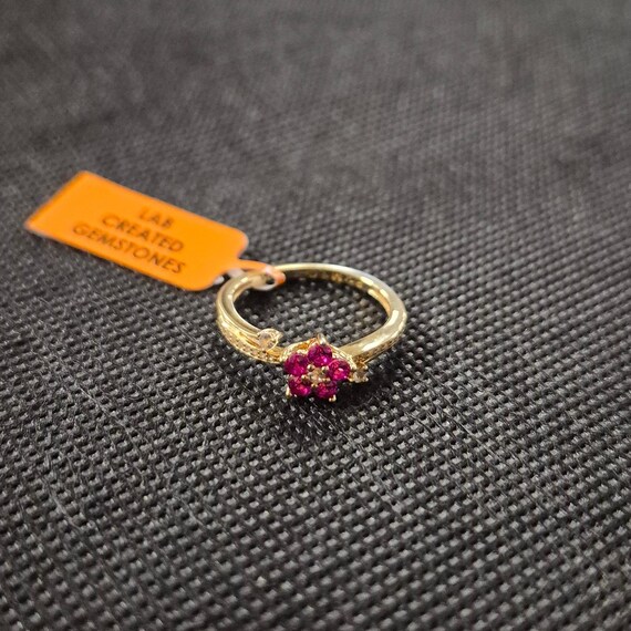 Lab-Created Ruby Flower Vine Three-Piece Set – !4… - image 5