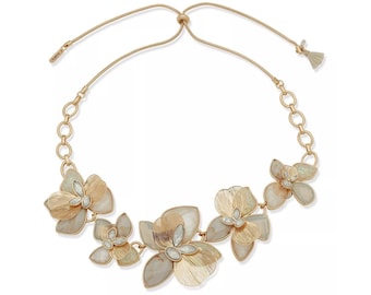 Naszyjnik Lonna & Lilly Multi-Stone Flower Frontal NWT