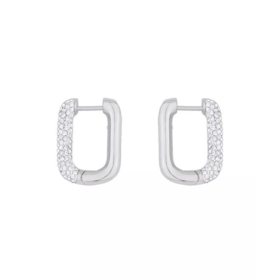 And Now This Clear Crystal Rectangular Shaped Hoo… - image 3