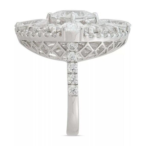 Arabella Circle Cluster Statement Ring in Sterlin… - image 2