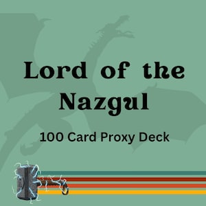 nazgul card sleeves Wizard Gandalf LOTR Kado Supplies put a +1/+1 counter on each Wraith you control Nazgul Card Sleeves - Etsy