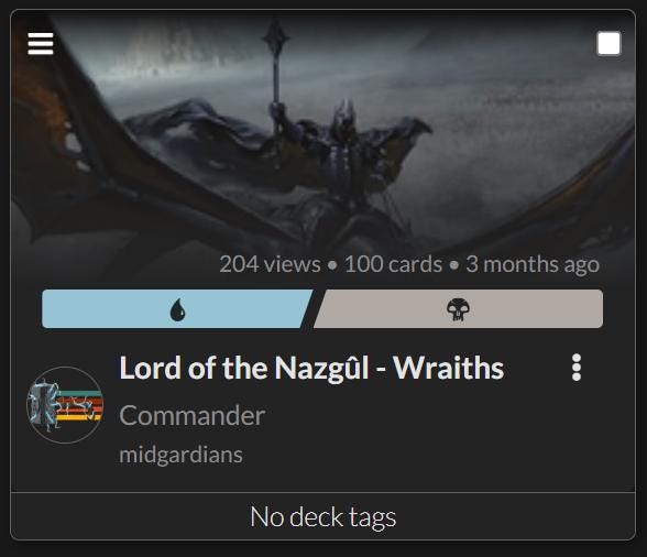 Nazgul Card Sleeves - Etsy Nazgul Card Sleeves - Etsy