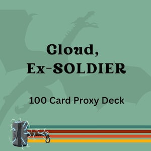 Cloud, Ex-SOLDIER 100 PROXY Card Commander Deck - Sleeved