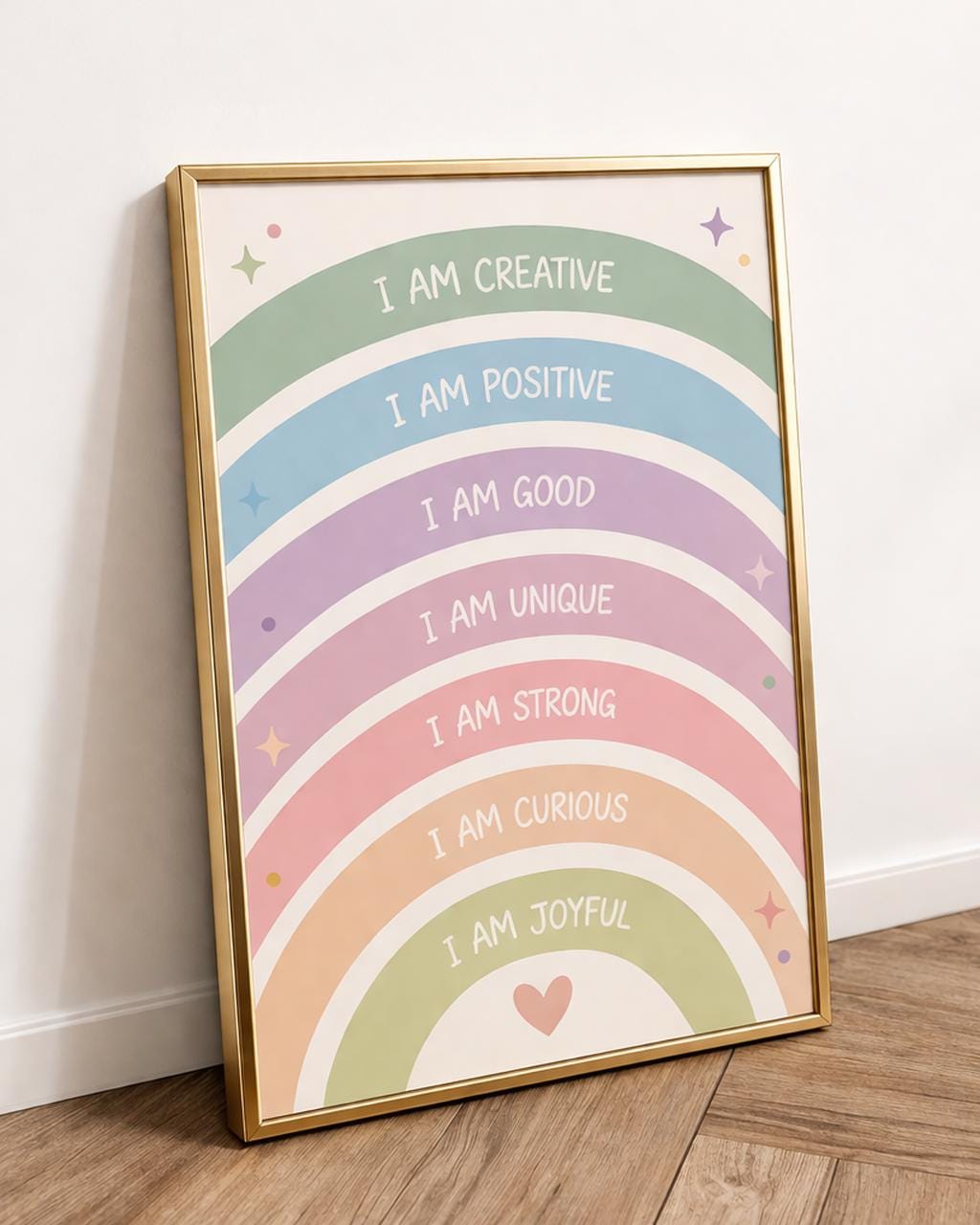 Kids Affirmation Wall Art Set | Positive Quotes, Nursery Decor (digital ...