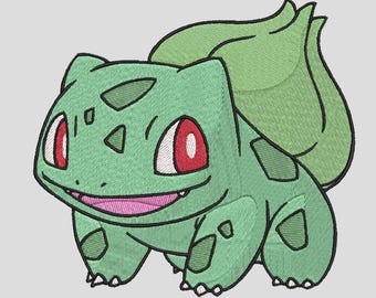 Embroidery design - Bulbasaur - 3 different sizes