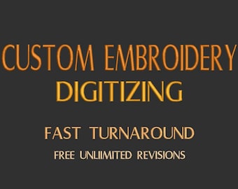 Custom Embroidery Digitizing - Embroidery Digitization Service - Digitizing Service