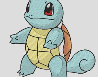 Squirtle Embroidery Design - 3 Sizes