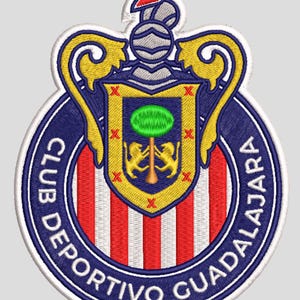 Embroidery design for the Chivas de Guadalajara crest - 3 sizes