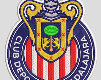 Embroidery design for the Chivas de Guadalajara crest - 3 sizes