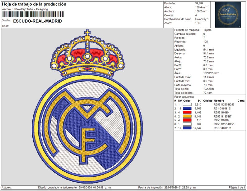 R Diagonal R Crest Real Madrid Crest Embroidery Design - 3 Sizes - Etsy