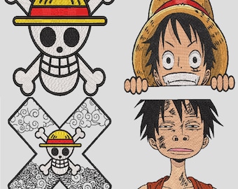 Stickmuster-Set für einteilige Stickereien, 1–3 Größen