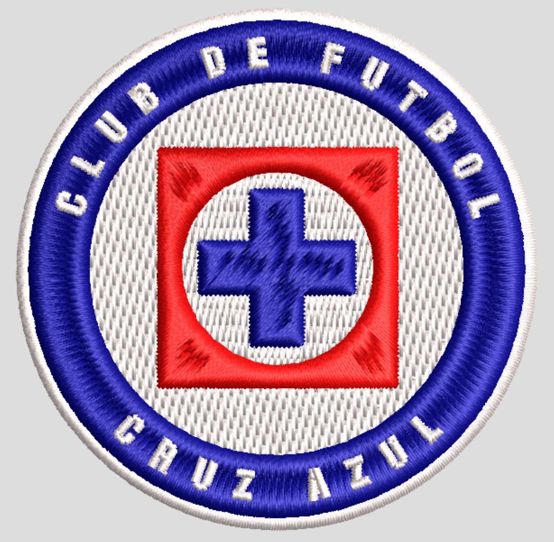 Cruz Azul Crest Embroidery Design for Cap - Etsy