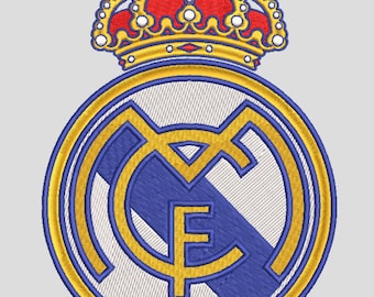 Real Madrid Crest Embroidery Design - 3 sizes