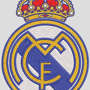 Real Madrid Crest Embroidery Design - 3 sizes