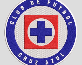 Cruz Azul Shield Embroidery Design - 3 sizes