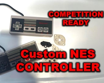 Mando NES personalizado Tetris competitivo con carcasa transparente, sensación original, sin entradas perdidas