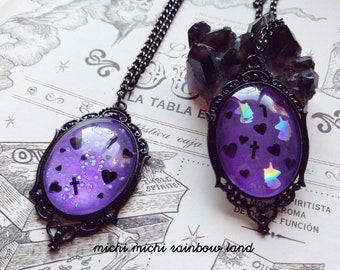 Last Ones! Pastel Goth Necklace - Black gift box included