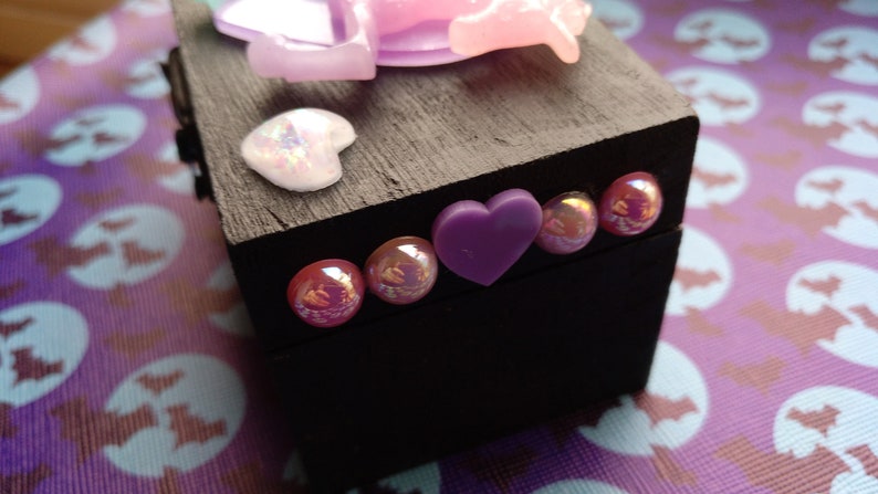 Glitter Unicorn Pastel Goth Mini Box Chest