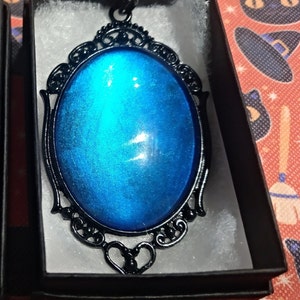 Mysterious Ocean Gothic Necklace Black gift box included image 7