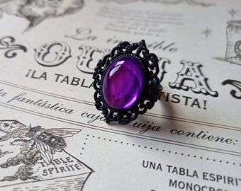 Witch Purple Gothic Ring