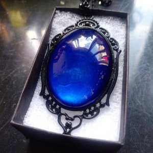 Mysterious Ocean Gothic Necklace Black gift box included image 5