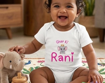 Tutina per neonato Ghar Ki Rani elefante/vestiti per bambina Desi