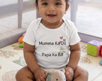 Body Mumma Ka Dil Papa Ka Bill / Tutina indiana per neonati