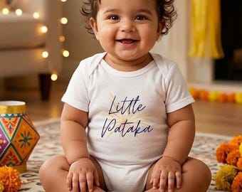 Tutina per neonati Little Pataka / Tutina indiana per Diwali