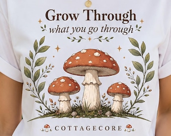 Pilz Cottagecore Shirt, botanisches Zitat, inspirierende Natur Design (PNG SVG)