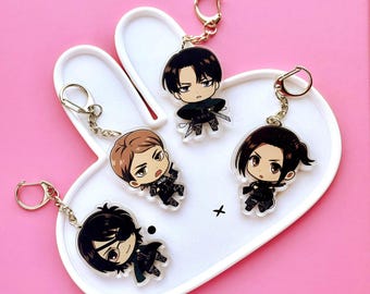 Chaveiros combinando com personagens de anime e mangá