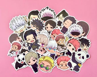 Conjunto de 10 adesivos de anime: romance, esporte, comédia, seinen, shounen, shoujo, gêneros de terror