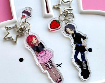Chaveiros combinando com garotas de anime da Nana
