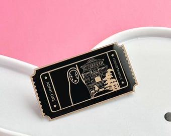 Anime Ticket Admit One pin brooch