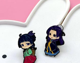 Manga couple matching pins