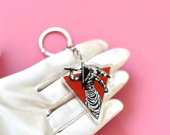 Iconic horror game/movie 2000s keychain
