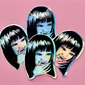 Japanese horror manga stickers set of 10 image 4