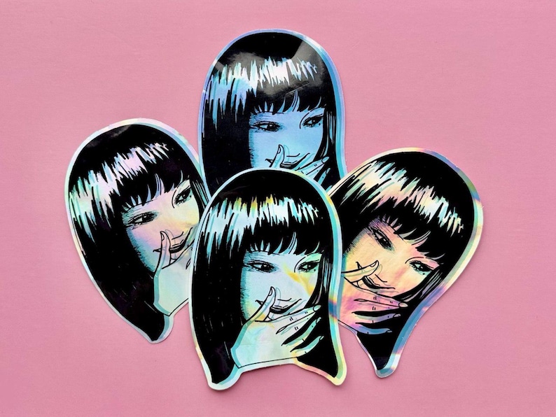 Japanese horror manga stickers set of 10 image 4