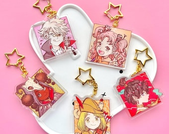 Fantasy Manga rare characters keychains
