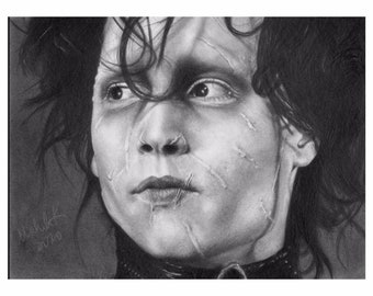 Edward Scissorhands | Johnny Depp | Hyper Realistic Portrait