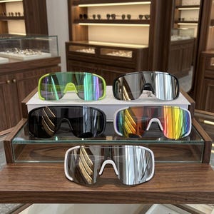 Gafas de sol deportivas tipo escudo, gafas de ciclismo Y2K para hombre y mujer, gafas de exterior resistentes al viento para motocicleta, regalo de estilo deportivo