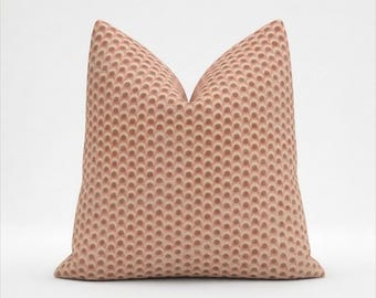 Liberty of London Ottoman Spot Pillow Cover – Blush Textured Cushion