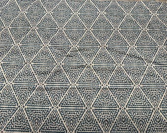 Lacefield Designs Mibul Azur Polsterstoff - 0,85 Meter Baumwoll-Leinen-Mischung