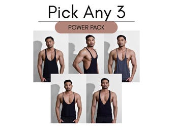 Men’s Tank Top Bundle of 3| Pick Any Three Styles  | corecomf bundle set