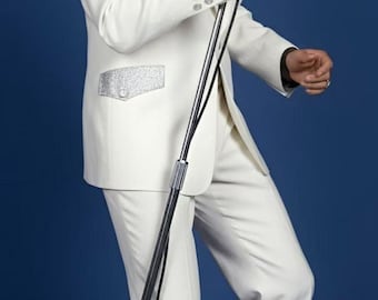 Elvis Presley 1972 Las Vegas Hilton Stage Worn Genuine White Leather Costume